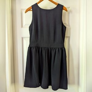 Bongo Black Dress Juniors Size 9 Zip Back And Button At Neck Sleeveless